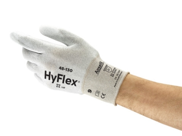 ANSELL-SPEZIALSCHUTZHANDSCHUHE, HYFLEX, 48-130, weiss/grau