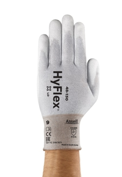 ANSELL-SPEZIALSCHUTZHANDSCHUHE, HYFLEX, 48-130, weiss/grau