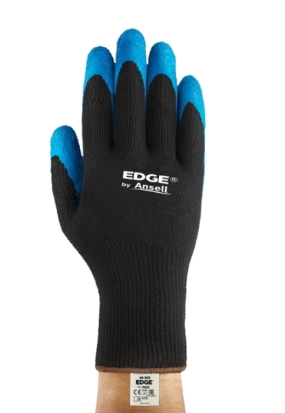 ANSELL-LATEX-ARBEITSSCHUTZHANDSCHUHE, EDGE, 48-305, schwarz/blau