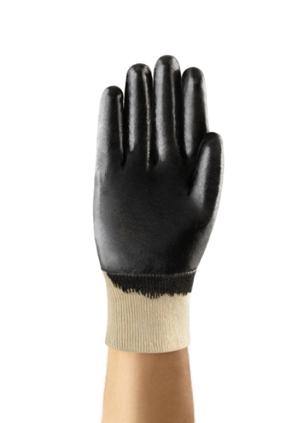 ANSELL-BAUMWOLL-ARBEITSHANDSCHUHE mit Nitrilbeschichtung, EDGE, 48-501, schwarz