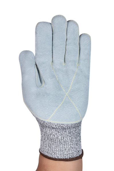 ANSELL-STRICKHANDSCHUHE, mit Lederverst�rkung, EDGE 48-703, grau