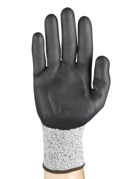 ANSELL-STRICKHANDSCHUHE, mit Nitrilschaumbeschichtung, EDGE 48-706, grau/schwarz