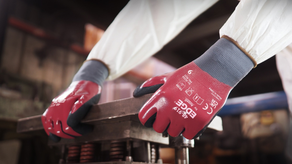 ANSELL-NITRILHANDSCHUHE, Vollbeschichtung, EDGE 48-919, schwarz/rot