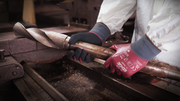 ANSELL-NITRILHANDSCHUHE, Vollbeschichtung, EDGE 48-919, schwarz/rot