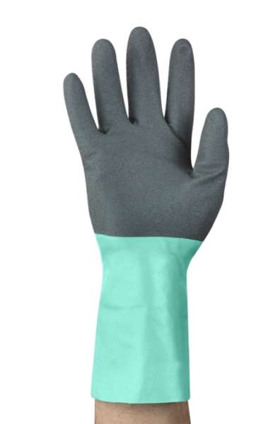 ANSELL-CHEMIKALIENSCHUTZ-HANDSCHUHE, ALPHATEC, 58-128, anthrazit/gr�n