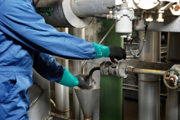 ANSELL-CHEMIKALIENSCHUTZ-HANDSCHUHE, ALPHATEC, 58-270, schwarz