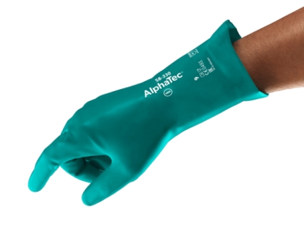 ANSELL-CHEMIKALIENSCHUTZ-HANDSCHUHE, ALPHATEC AQUA DRI, 58-330, grün