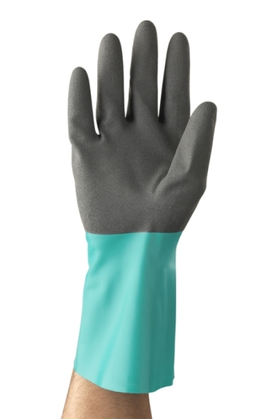 ANSELL-CHEMIKALIENSCHUTZ-HANDSCHUHE, ALPHATEC, 58-430, gr�n/grau