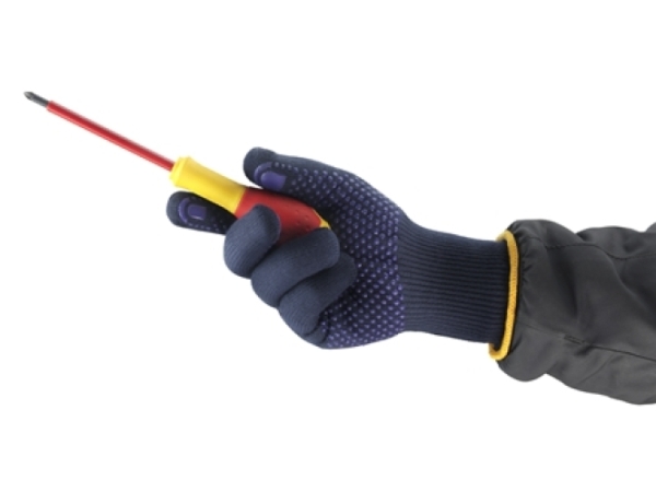 ANSELL-STRICKHANDSCHUHE, FIBER TUF, 76-501, dunkelblau