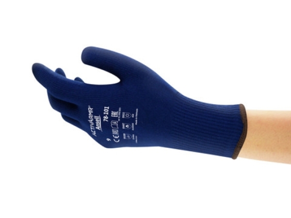 ANSELL-ARBEITSHANDSCHUHE, THERM-A-KNIT, 78-101, blau