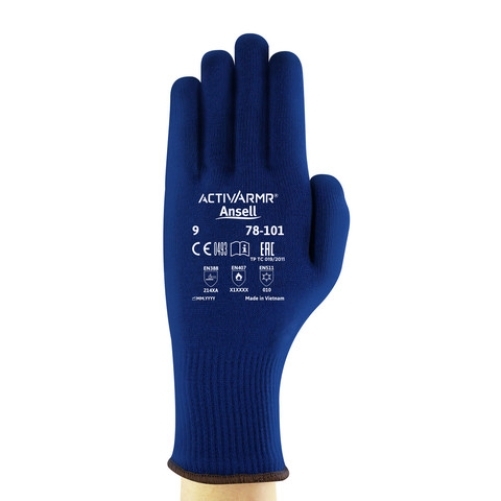 ANSELL-ARBEITSHANDSCHUHE, THERM-A-KNIT, 78-101, blau