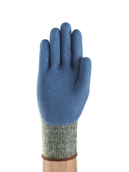 ANSELL-KEVLAR-STRICKHANDSCHUHE, POWER FLEX, 80-658, blau/gr�n