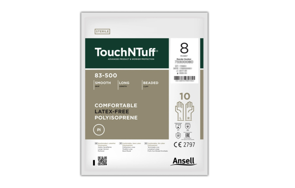 ANSELL-HANDSCHUHE, TOUCHNTUFF, 83-500, weiss