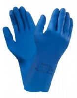 ANSELL-Latex-Arbeits-Handschuhe,  Econohands Plus, blau