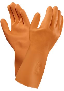 ANSELL-LATEX--Arbeits-Handschuhe, VERSATOUCH  , 87-370PP, paarweise verpackt, orange