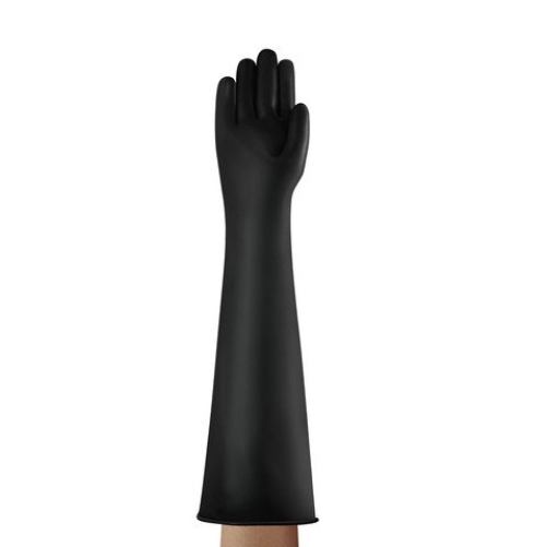 ANSELL-CHEMIKALIENSCHUTZ-HANDSCHUHE, ALPHATEC, 87-108, schwarz