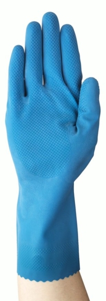 ANSELL-LATEX-ARBEITSHANDSCHUHE, ALPHATEC, 87-315, blau