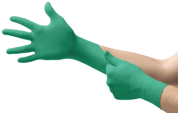 ANSELL-EINWEG-NITRIL-HANDSCHUHE, TOUCHNTUFF, 92-600, Pkg. á 100 Stück, grün