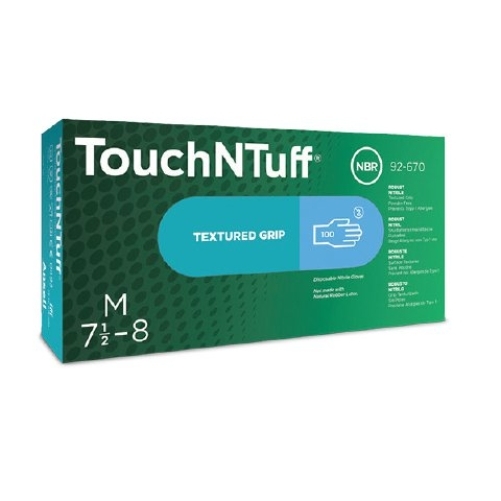 ANSELL-EINWEG-NITRIL-HANDSCHUHE, TOUCHNTUFF, 92-670, Pkg. � 100 St�ck, hellblau