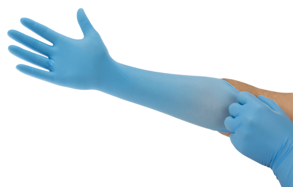 ANSELL-EINWEG-NITRIL-HANDSCHUHE, MICROFLEX, 93-243, Pkg. á 100 Stück, blau