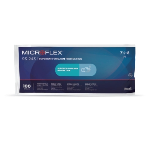 ANSELL-EINWEG-NITRIL-HANDSCHUHE, MICROFLEX, 93-243, Pkg. � 100 St�ck, blau