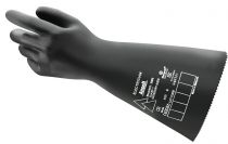 ANSELL-NATURGUMMI-LATEX-Arbeits-Handschuhe, ohne Trägermaterial, E017B, Länge: 360 mm, schwarz