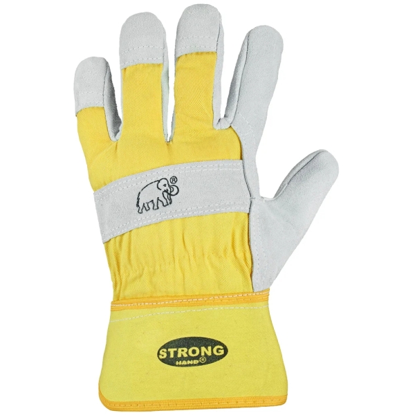 F-STRONGHAND, Rindspaltleder, Arbeitshandschuhe, *MAMMUT*, VE: 60 Paar