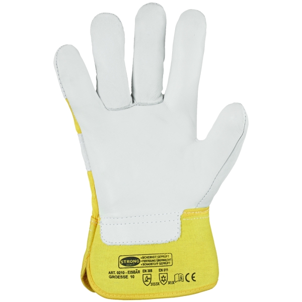 F-STRONGHAND, Winter, Rindvollleder, Arbeitshandschuhe, *EISB�R*, VE: 60 Paar