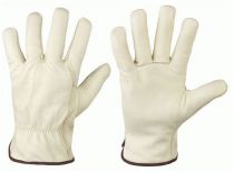 F-SANTA FE, Kunst-Leder-Arbeits-Handschuhe, CAMERON, beige