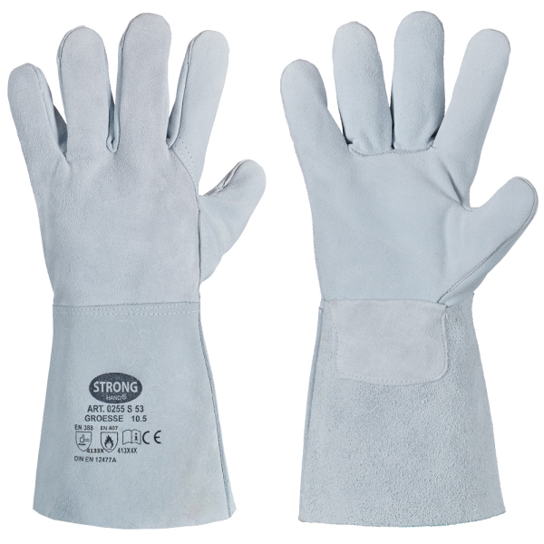 F-STRONGHAND, Schweißer, Rindspaltleder, Arbeits-Handschuhe, *S 53*, VE: 60 Paar