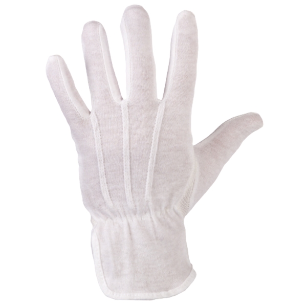 F-STRONGHAND, Trikot, 100% Baumwolle, mit Noppen, Arbeitshandschuhe, *BAOTOU*, VE: 600 Paar,  wei� gebleicht