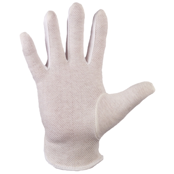 F-STRONGHAND, Trikot, 100% Baumwolle, mit Noppen, Arbeitshandschuhe, *BAOTOU*, VE: 600 Paar,  wei� gebleicht