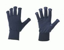 F-STRONGHAND-Strick-Arbeits-Handschuhe, HENAN, dunkelblau mit far