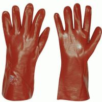 F-STRONGHAND-PVC-Arbeits-Handschuhe, DENVER, rot