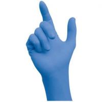 F-SEMPERMED-Hand-Schutz, Einweg-Nitril-Untersuchungs-Einmal-Handschuhe *SEMPERGUARD*, ungepudert, VE = 1 Pkg á 100 Stück, blau