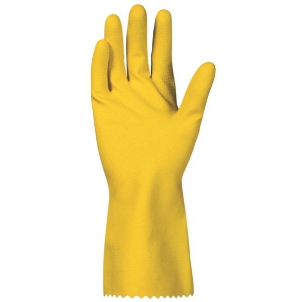 F-SURF, Haushaltshandschuhe, Latex, Arbeitshandschuhe, *GRANBY*, VE: 144 Paar, gelb