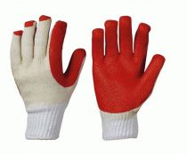 F-SOFTHAND, Grobstrick-Arbeits-Handschuhe, SUPERGRIP, rot