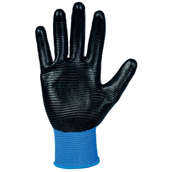 F-STRONGHAND, Nitril, Arbeitshandschuhe, *PROFILGRIP* , VE: 120 Paar, blau/schwarz