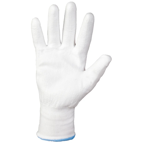 F-STRONGHAND, Polyester, PU beschichtet, Arbeitshandschuhe,  *WHITEGRIP* , VE: 240 Paar, wei�