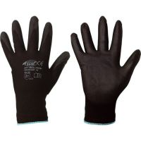 F-STRONGHAND, Nylon-Arbeits-Handschuhe, LINGBI, VE = 12 Paar, schwarz