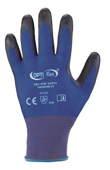 F-OPTIFLEX-Nylon-Arbeitshandschuhe, *YANTA*, VE: 120 Paar, blau/schwarz