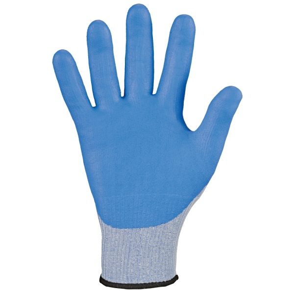 F-SCHNITTSCHUTZ-Feinstrick-Handschuh, *ANCHORAGE*, NAHTLOS, VE: 60, blau meliert