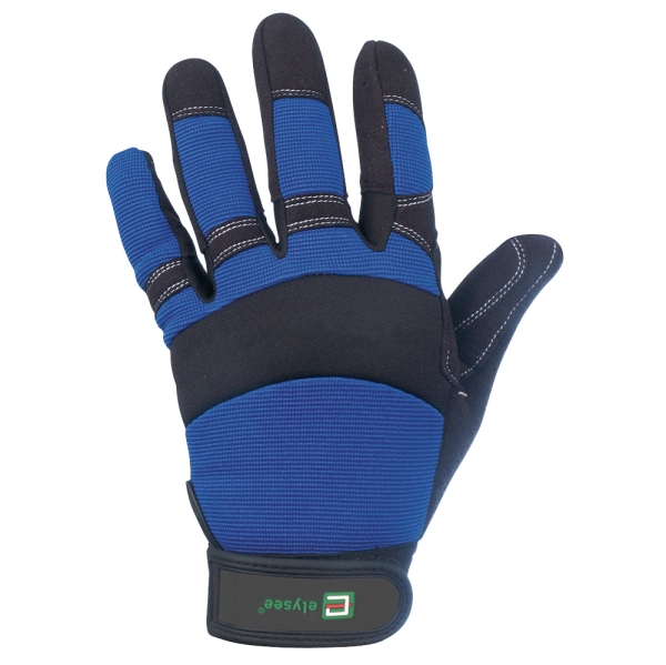F-ELYSEE, Mechanicals, Arbeitshandschuhe, *MASTER*, VE: 60 Paar, schwarz/blau