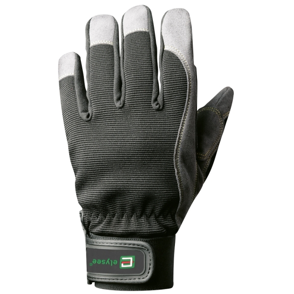 F-ELYSEE, Mechanicals, Arbeitshandschuhe, *RIGGER*, VE: 60 Paar, schwarz/grau
