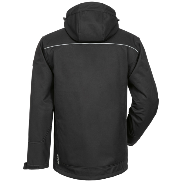 F-ELYSEE-Winter-Softshelljacke, *IKAROS*, schwarz/schwarz