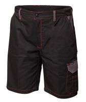 F-CRAFTLAND-Arbeits-Berufs-Shorts, Twill *MECHELEN*, schwarz/grau