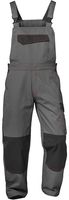 F-CRAFTLAND-Arbeits-Berufs-Latz-Hose, Twill *ZULTE*, grau/schwarz