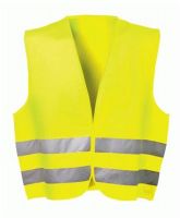F-WICATEX-Warn-Schutz, Polyester Arbeits-Sicherheits-Berufs-Weste, *HARALD*, fluoreszierend gelb