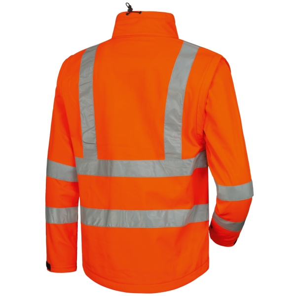 F-ELYSEE-Warnschutz-Softshell-Jacke, *TYLER*, fluoreszierend orange