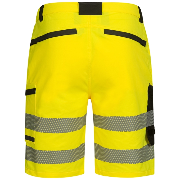 F-ELYSEE*HAGENAU* WARNSCHUTZ STRETCH-SHORTS, gelb/schwarz